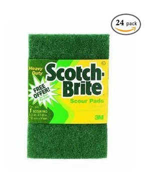 Scotch Brite Multi- Purpose No Scratch Scour Pad, 1pk (pack of 24)