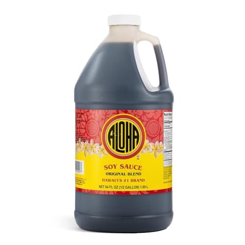 Aloha Shoyu - Original Blend Soy Sauce - Sweet and Light Profile - Made in Hawaii - 1/2 Gallon