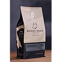 Buddy Brew Coffee, Medium/Dark Roast Whole Bean - Double Dog Espresso - 2lb Bag - single origin - dark chocolate, candied lemon - Ships within 24 hrs.