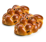 ChallahGram Gifts Kosher Fresh Raisin Challah Bread 16 Ounce - Traditional Raisin Bread for your Holiday or Shabbat Table (2 Braided Raisin Challah