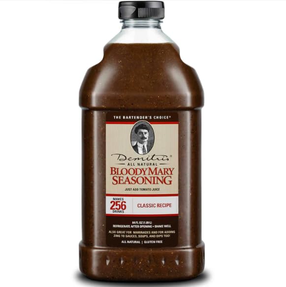 Demitri's Bloody Mary Seasoning Classic Recipe - Bloody Mary Mix - Concentrated Drink Mixer - Bold Rich Flavor - Perfect for Home Brunch Parties
