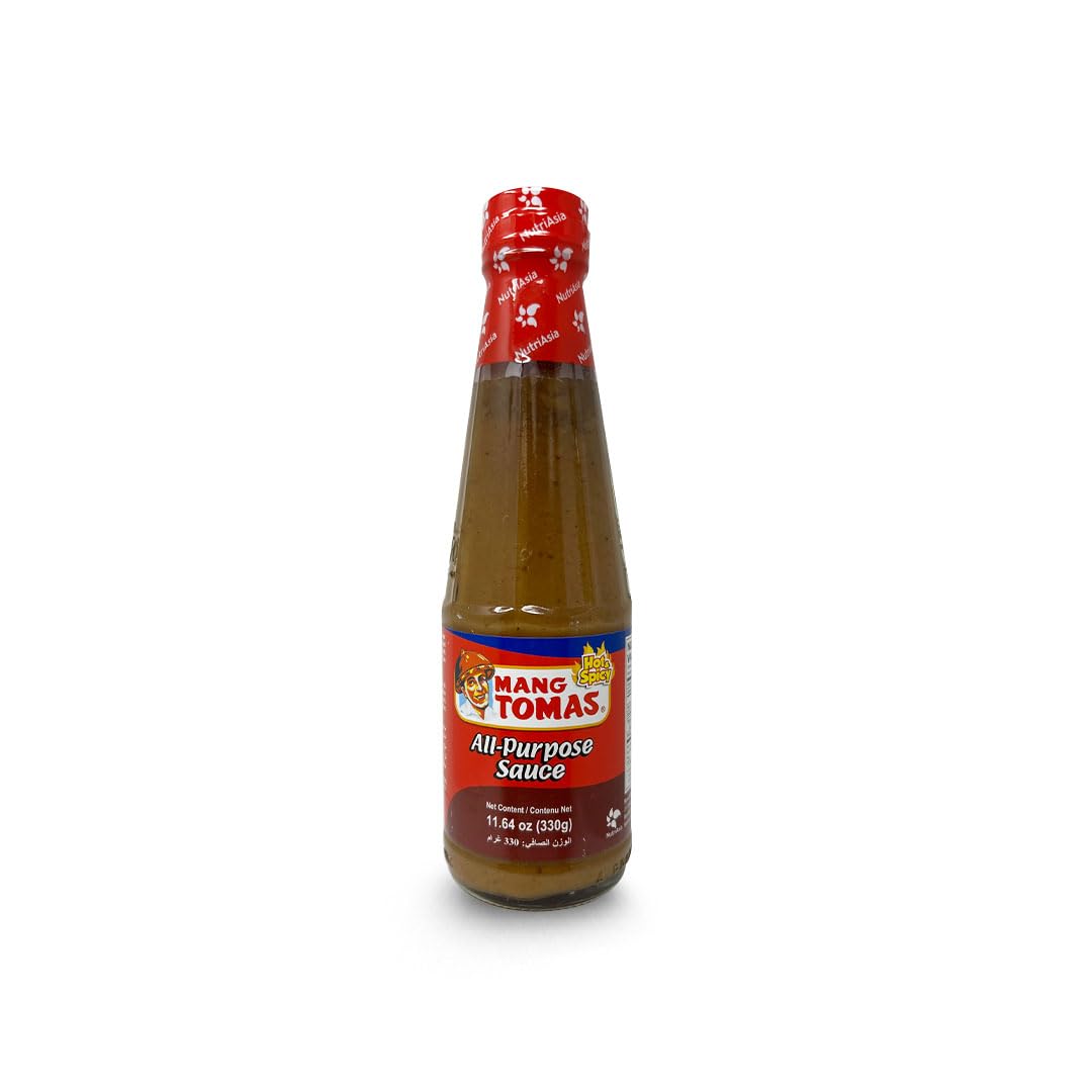 Mang Tomas All Purpose Sauce Pack of Three Hot & Spicy 11.64 Oz Per Bottle