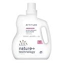 ATTITUDE Liquid Laundry Detergent, EWG Verified, HE Compatible, Plant-Based & Vegan, Natural Laundry Soap, Unscented, 40 Loads, 67.6 Fl Oz