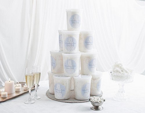 CHOCOLATE STORYBOOK Gourmet Flavored Cotton Candy - Unique Idea for Holidays, Birthdays, Gag Gifts, Party Favors (Wedding Cake, 1.75 oz, 1-Pack)