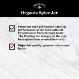 Watkins Gourmet Organic Spice Jar, Whole Cloves, Non-GMO, Kosher, 1.5 oz. Bottle, 1-Pack