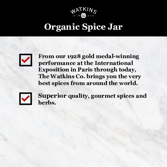 Watkins Gourmet Organic Spice Jar, Ground Mustard, 2.6 oz