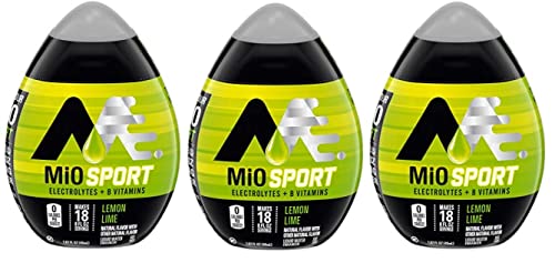 MiO Sport Liquid Flavor Enhancer with Electrolytes and B Vitamins - 6 pack brought by Southwind Enterprises (Lemon Lime)
