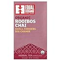 Equal Exchange Organic Rooibos Chai, Herbal Tea, Caffeine-Free, 20 Tea Bags, 1.41 oz (40 g)