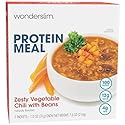 WonderSlim Protein Meal, Zesty Vegetable Chili w/Beans, 12g Protein, 4g Fiber, Gluten Free (7ct)