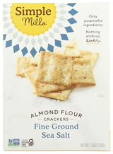 Simple Mills Almond Flour Crackers, Fine Ground Sea Salt - Gluten Free, Vegan, Healthy Snacks, 4.25 Ounce (Pack of 1)