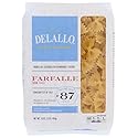 DeLallo Farfalle Pasta, Bow-Tie Shape, Made in Italy, Bronze Cut, Made with Only 100% Durum Wheat Semolina Flour, All Natural, Non-GMO, Kosher