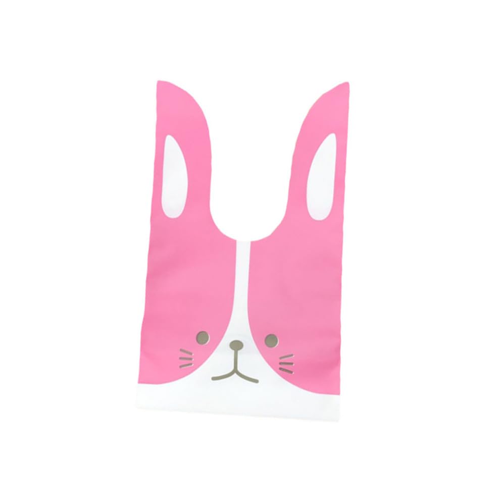 50pcs Bunny Goodie Bags Christmas Party Gifts Bolsas De Eco-friendly Bags Lollipop Wrapping Sweet Wrapping Treats Goodies Bag Dessert Candy Bag