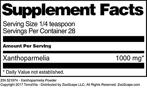 Xanthoparmelia Powder (1 oz, ZIN: 521674)