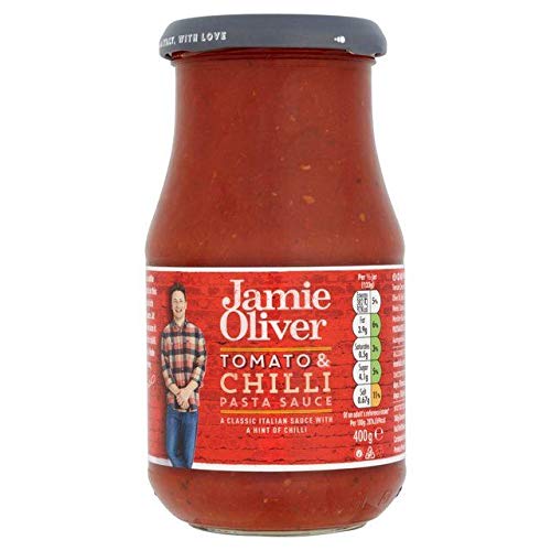 Jamie Oliver Tomato & Chilli Pasta Sauce 400g - Pack of 6