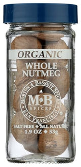 Morton & Bassett Organic Whole Nutmeg, 1.9 OZ