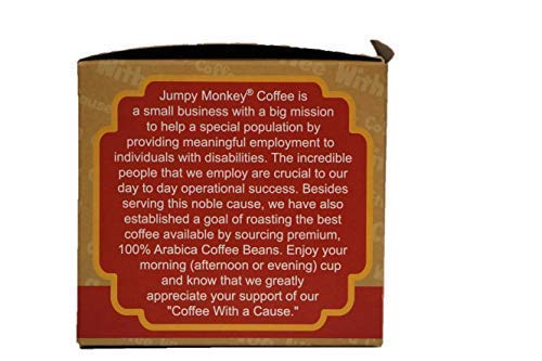 Jumpy Monkey® Coffee Good Morning Blend - Medium Dark Roast, 100% Arabica, Compatible with K-Cup Machines and Keurig Coffee Makers, 12 Single Serve