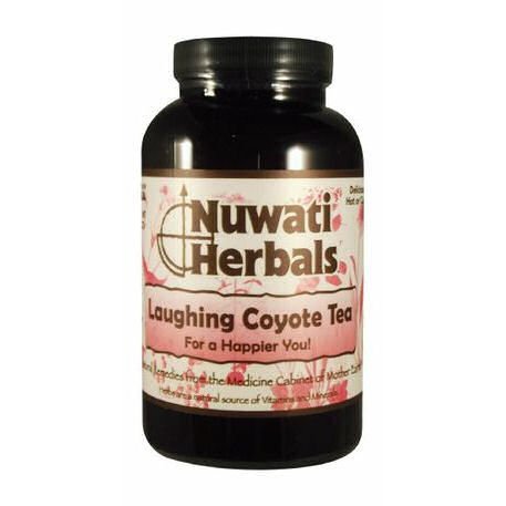 Nuwati Herbals Laughing Coyote Tea for a Happier You, Delicious Blend of Hibiscus, RoseHips, Green Tea Leaves and more for Relaxation, Loose Tea, 4