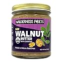 Wilderness Poets, Walnut Butter with Cashews - Organic & Raw (8 Ounce - Half Pound) - Glass Jar