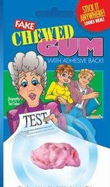 Fake Chewed Gum with Adhesive Back!