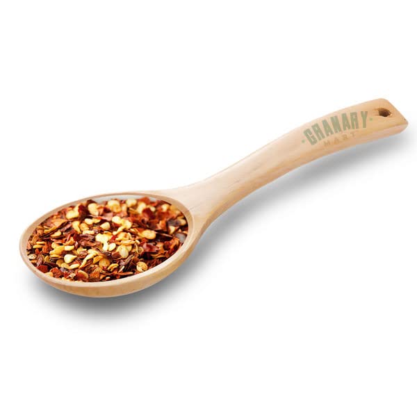 Natural Red Chili Flakes by Granary Mart - Gourmet Spice/Culinary Essential - Pleasant Heat/Distinct Flavor & Aroma - Sprinkle onto