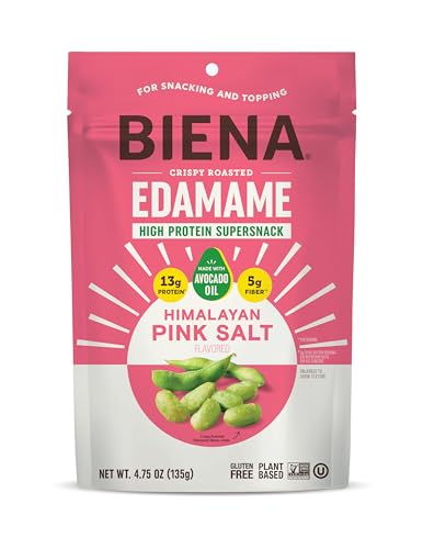 BIENA FOODS Himalayan Pink Salt Roasted Edamame, 4.75 OZ