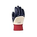SHOWA 7066 Palm Coated Nitrile General Purpose Work Glove with Cotton Jersey Liner, Smooth Grip, Large (12 Pair)