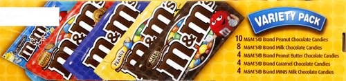 M&M's Chocolate Variety Pack 30 Full Size Packs