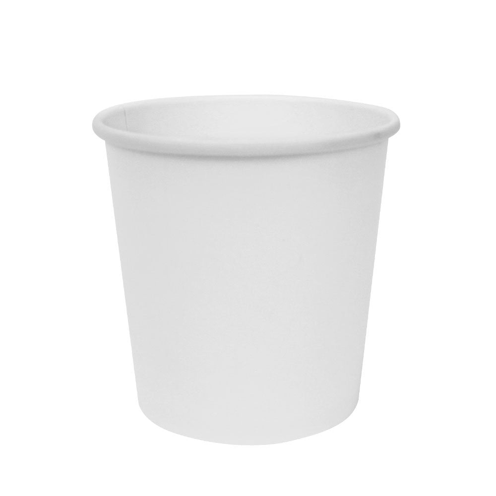 Karat [16oz - 500 ct] Paper Soup Bowls, Disposable Plastic-Free Party Supplies for Hot or Cold Food, 96mm Rim - White (FP-GFC16W)