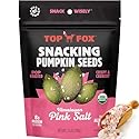 Top Fox Snacks - Organic Pop-Roasted Pumpkin Seeds | Healthy Protein Snacks - Gluten Free - Keto and Vegan Friendly (Himalayan Salt, 3.5 oz - 2 Pack)
