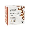 CatSpring Yaupon Lost Maples Medium Roast Yaupon Tea, 16 Teabags, Naturally Caffeinated, Sustainable and Wild-Harvested, Bold and Smooth, Non-Bitter