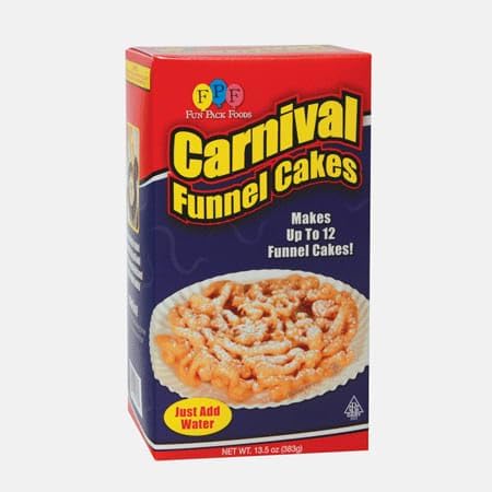 Fun Pack Foods Funnel Cake Mix - 6/13.5oz - (81oz. Value Pack Case) - Makes up to 72 Funnel Cakes
