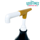 Good Times Coffee Co. Sauce Pump Dispenser for Ghirardelli Bottles (Pack of 6), Fits 87.3 to 90.4 Ounce Bottles