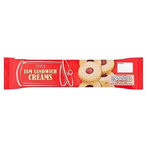 Tesco Jam Sandwich Creams Biscuit 150G