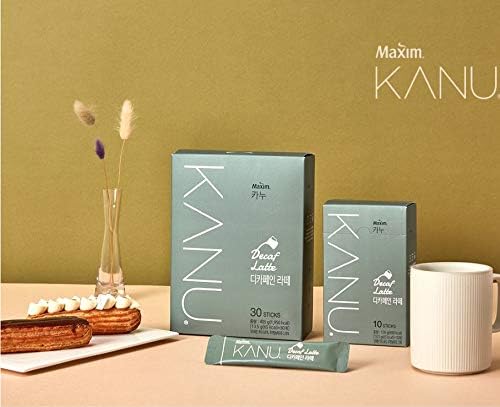 Maxim KANU Decaffeinated Latte 60 Sticks (Pack of 2)