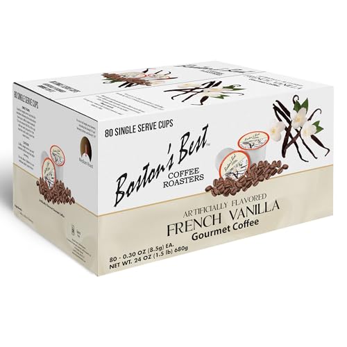 Boston’s Best - French Vanilla Medium Roast Gourmet Delicious Flavored Coffee Compatible with Keurig Coffee Maker, 1 Count (80 Single Serve Cups)