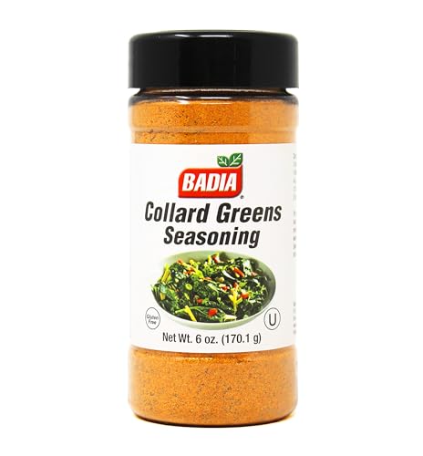 Badia Collard Greens Seasoning 6 oz - Savory Southern Spice Blend for Greens, Soups, Stews & Veggies