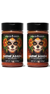 Spaglish Asadero Carne Asada Seasoning, 8 oz/2pack, Blend of Spices, Citrus, Garlic, Herbs, Sea Salt, Chili