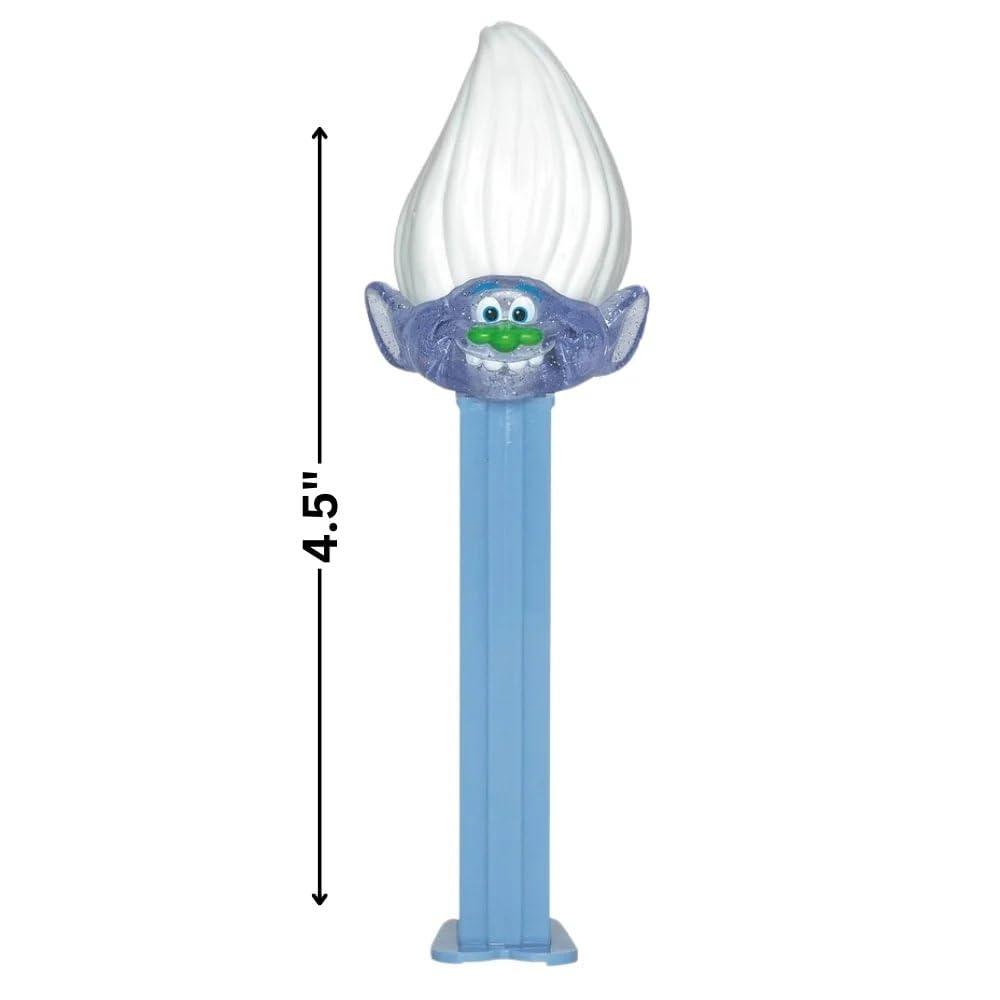 Fun Express - Trolls Pez Dispensers for Party - Edibles - Hard Candy - Dextrose - Party - 12 Pieces