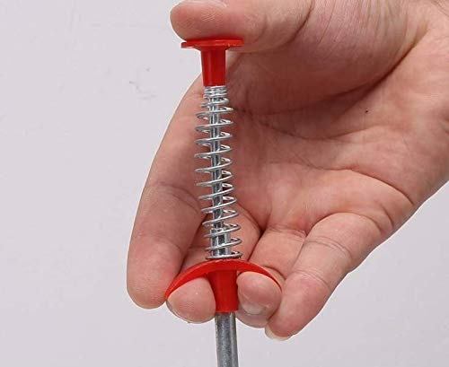 63 Inch Drain Pipe Cleaner,Drain Auger Hair Catcher, Sink Dredge Drain Clog Remover Cleaning Tools for Kitchen Bathroom Tub Toilet Washbasin Clogged