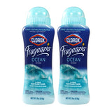 Clorox Fraganzia In-Wash Laundry Scent Booster Crystals, Ocean Scent Fragrance Beads for Clothes and Linens, Safe for All Fabrics and Colors, HE