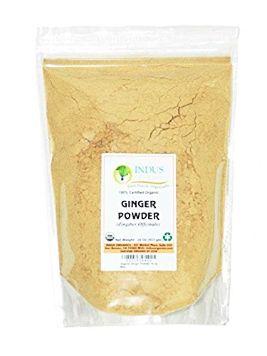 Indus Organics Turmeric (6% Curcumin) & Ginger Powder, Combo Pack, 1 Lb Each, Premium Grade, High Purity, Freshly Packed