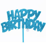 Blue Happy Birthday LED Flashing Pick - 10.25", 1 Piece - Perfect for Birthday Celebrations
