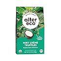 Alter Eco | Mint Créme Truffles | 58% Pure Dark Cocoa, Fair Trade, Organic, Non-GMO, Gluten Free Dark Chocolate Truffles | 10 Truffles
