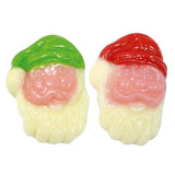 Santa Shaped Christmas Gummy Candy - Bulk Santa Gummies - Festive Red, Green, and White Gummy Christmas Santas (1 Pound)