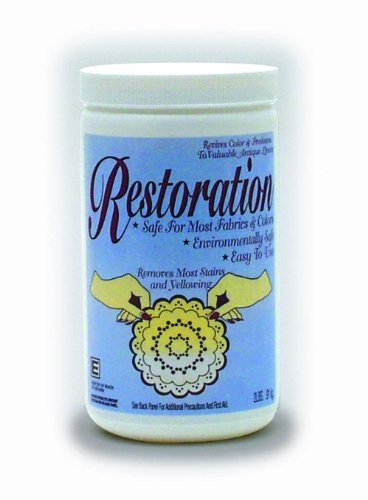 Engleside Products Restoration Hypoallergenic Powder to Clean Antique and Delicate Linens Safely 32 Ounce Tub- One