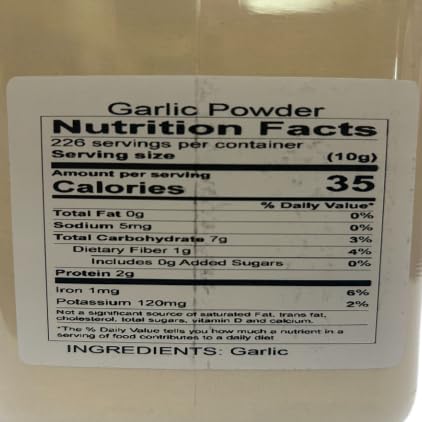 Garlic Powder Certified Kosher, 5lb. Jar