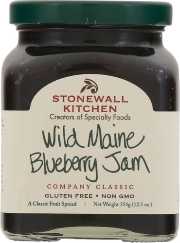 Stonewall Kitchen Wild Maine Blueberry Jam, Fruit Jam, 12.5 Ounces