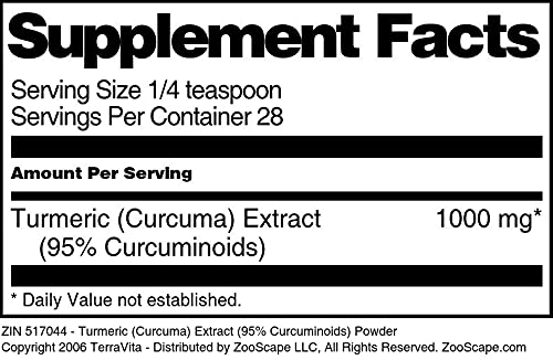 Turmeric (Curcuma) Extract (95% Curcuminoids) Powder (1 oz, ZIN: 517044) - 3 Pack