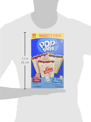 Kellogg's Poptarts Frosted Toasters, 24-Strawberry, 12-Blueberry and 12-Cherry, 88 ounce