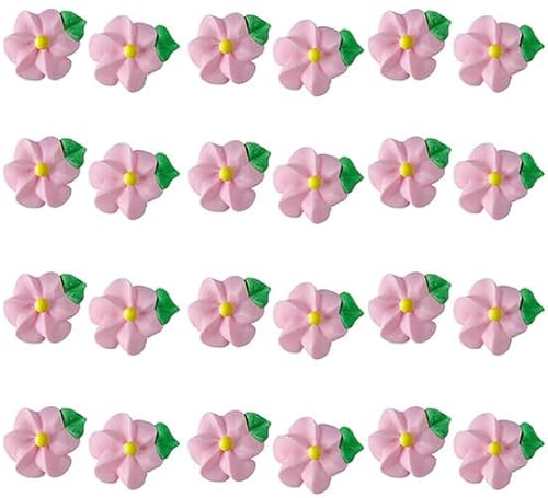 O'Creme Swirl Royal Icing Sugar Flower 1/2 Inch - for Cake Decorating - Decorations for Cakes, Cupcake Toppers - Birthday, Wedding, Valentines, Baby